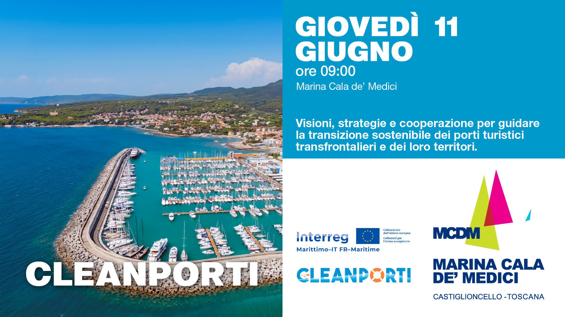 CLEANPORTI al Marina Cala de’ Medici: il futuro sostenibile dei porti turistici